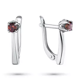 Серьги из серебра с гранатом э0606сг04200297