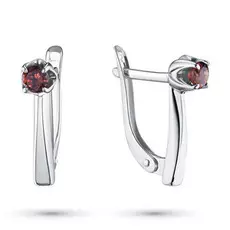 Серьги из серебра с гранатом э0606сг04200297