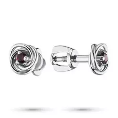 Серьги из серебра с гранатом э0606сг04200379