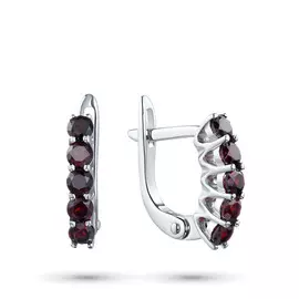 Серьги из серебра с гранатами э0606сг05103500