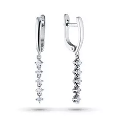 Серьги из серебра с гранатом э0606сг05150500