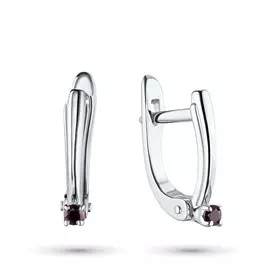 Серьги из серебра с гранатами э0606сг05151800