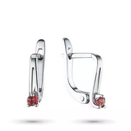 Серьги из серебра с гранатами э0606сг05156800