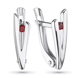 Серьги из серебра с гранатом э0606сг05157300