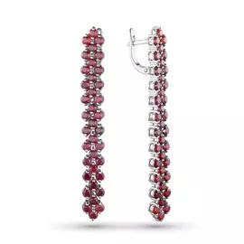 Серьги из серебра с гранатами э0606сг05210468