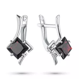 Серьги из серебра с гранатом э0606сг09200490