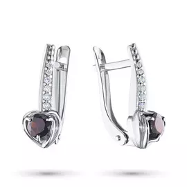 Серьги из серебра с гранатом э0606сг04200316