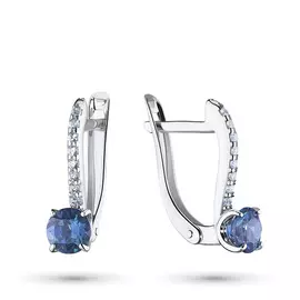 Серьги из серебра с и фианитом 202822-005-0019