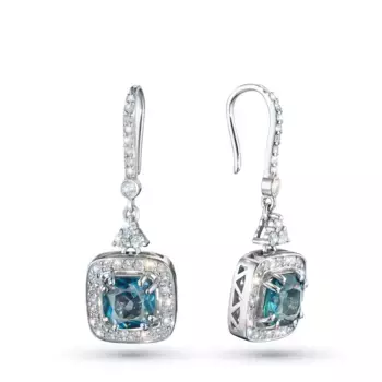 Серьги из серебра с и топазами э0671сг04250361_white