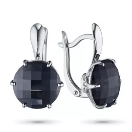 Серьги из серебра с раухтопазом 204016-010-0019