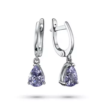 Серьги из серебра с танзанитом э0608с_030608001