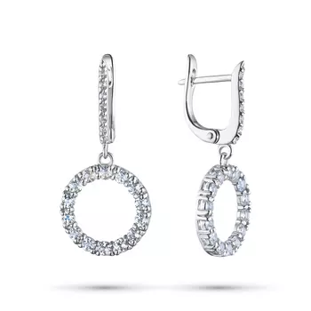 Серьги из серебра с топазами э0609сг04200762