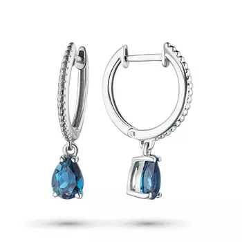 Серьги из серебра с топазами э0609сг04220423