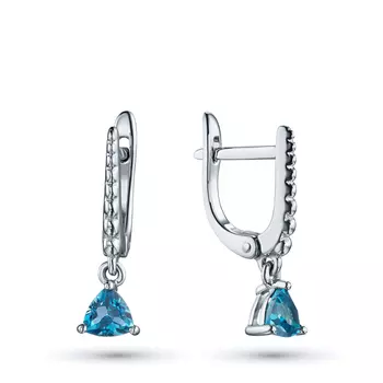 Серьги из серебра с топазами э0609сг04220428