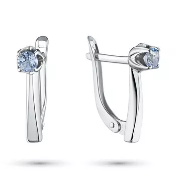 Серьги из серебра с топазом э0609сг04200296