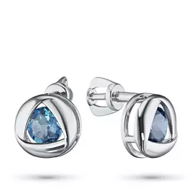 Серьги из серебра с топазом э0609сг04200331