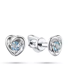 Серьги из серебра с топазом э0609сг04200400