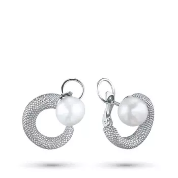 Серьги из серебра с жемчугом э0610сг10200383