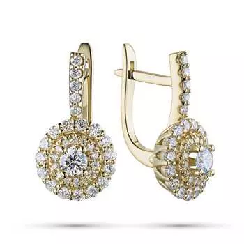 Серьги из желтого золота э0312сг02185000_white