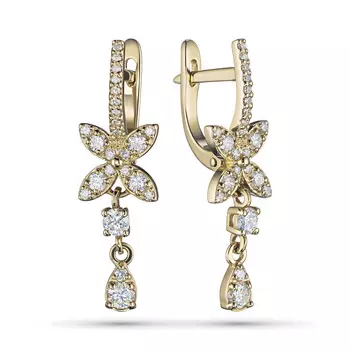 Серьги из желтого золота э0312сг04196200