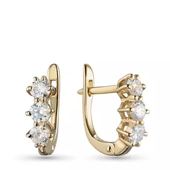 Серьги из желтого золота э0312сг07070100_white