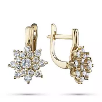 Серьги из желтого золота э0312сг09160400_white