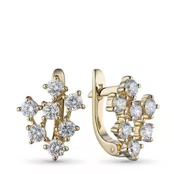 Серьги из желтого золота э0312сг09180900_white