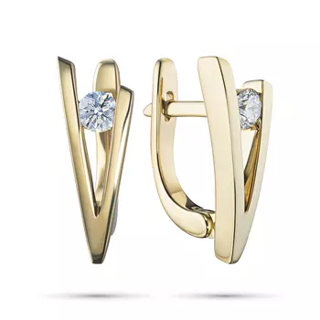 Серьги из желтого золота э0312сг11134300