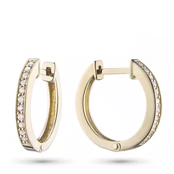 Серьги из желтого золота с бриллиантами э0301сг06162600