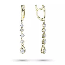 Серьги из желтого золота с бриллиантами э0301сг04202590