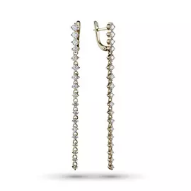 Серьги из желтого золота с бриллиантами э0301сг08195520