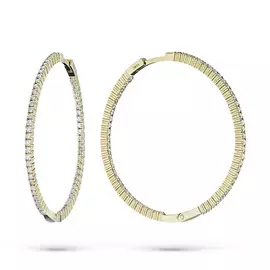 Серьги из желтого золота с бриллиантами э0301сг04200789