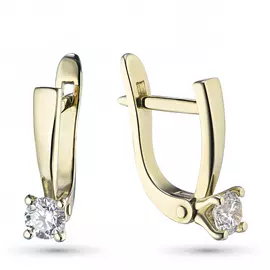 Серьги из желтого золота с бриллиантами э0301сг01160300