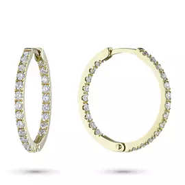 Серьги из желтого золота с бриллиантами э0301сг05153000