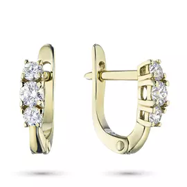 Серьги из желтого золота с бриллиантами э0301сг07153700