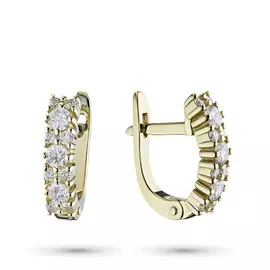 Серьги из желтого золота с бриллиантами э0301сг08175000