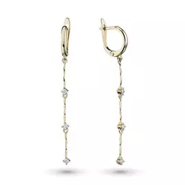 Серьги из желтого золота с бриллиантом э0301сг04201591