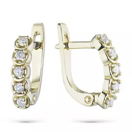 Серьги из желтого золота с бриллиантом э0301сг05161000
