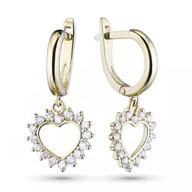 Серьги из желтого золота с бриллиантами э0301сг05183800