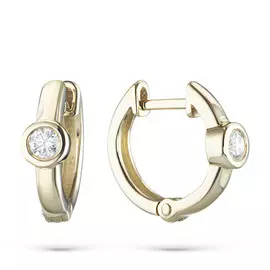 Серьги из желтого золота с бриллиантами э0301сг06210506