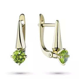 Серьги из желтого золота с бриллиантами э0301сг07194010