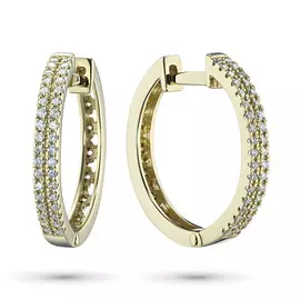 Серьги из желтого золота с бриллиантами э0301сг10172500