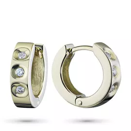 Серьги из желтого золота с бриллиантом э0301сг11153000