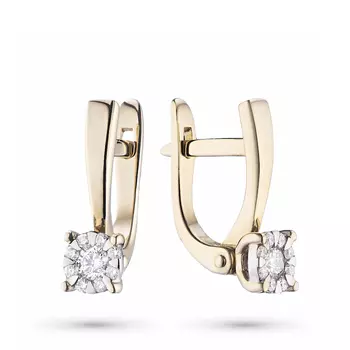 Серьги из золота с бриллиантами э4101сг07176900