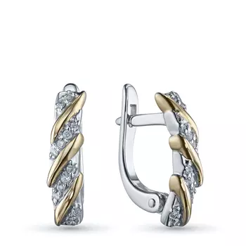 Серьги из золота с бриллиантами э4101сг07200358