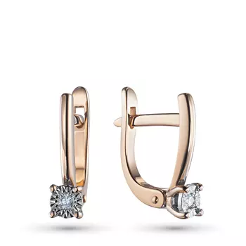 Серьги из золота с бриллиантами э4201сг06200101