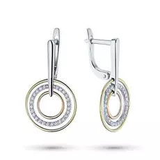 Серьги из золота с бриллиантом э12с051927