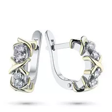 Серьги из золота с бриллиантом ктп10с101815