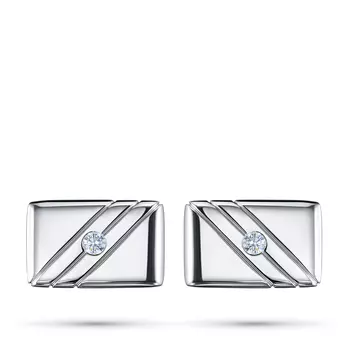 Запонки из серебра э0612зп04210702_white