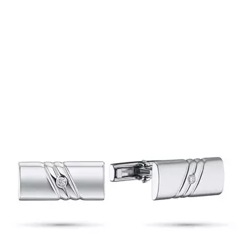 Запонки из серебра с бриллиантами э0601зп01181400